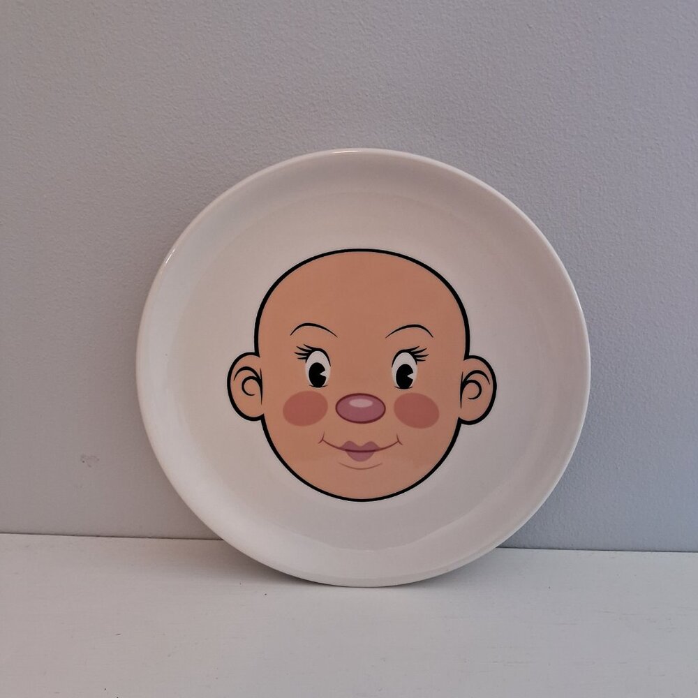 Ms. Food Face - Fred Plays With His Food Ceramic Plate